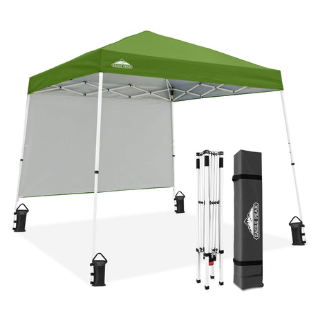 10x10 Pop Up Canopy Tent with Wall Panel, 10x10 Base 8x8 Top