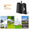 EAGLE PEAK Weight Bag Set for Use with Pop Up Canopy Tent - 4pcs Per Pack (Black)