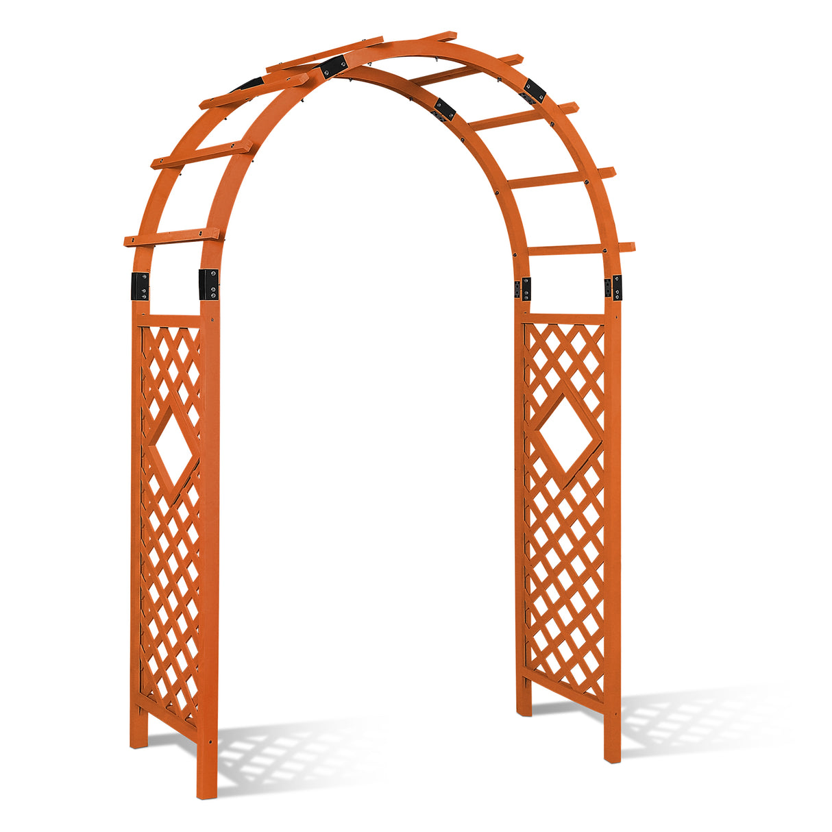 EAGLE PEAK Wood Arbor Garden Trellis Archway, Wedding Arch for Ceremony, Outdoor Wooden Pergola for Climbing Plant, 92 in