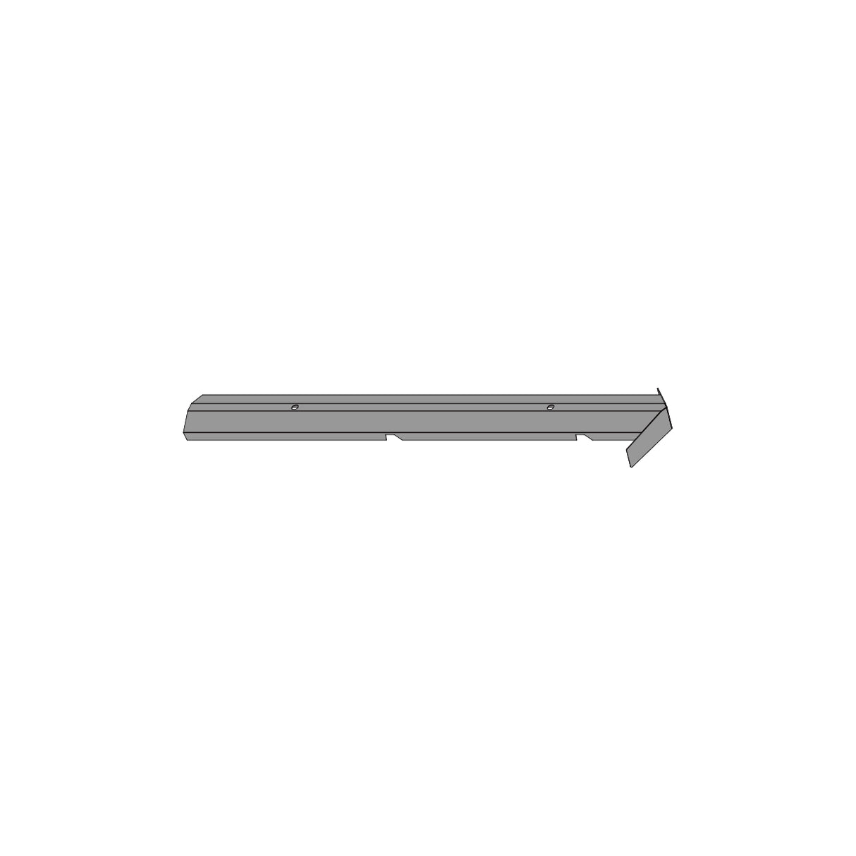 WGD100-Part R2 Bevel Beam Cover Plate of Top Roof