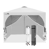 EAGLE PEAK 10x10 Outdoor Pop Up Canopy Tent, Pop Up Screenhouse with Mosquito Netting, Vented Top and Wheeled Carrying Bag - Eagle Peak®