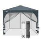 EAGLE PEAK 10x10 Outdoor Pop Up Canopy Tent, Pop Up Screenhouse with Mosquito Netting, Vented Top and Wheeled Carrying Bag - Eagle Peak®