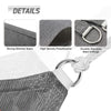 EAGLE PEAK Sun Shade Sail Right Triangle Canopy 12x 12x 17 UV Block Awning for Outdoor Patio Lawn Garden Backyard Deck