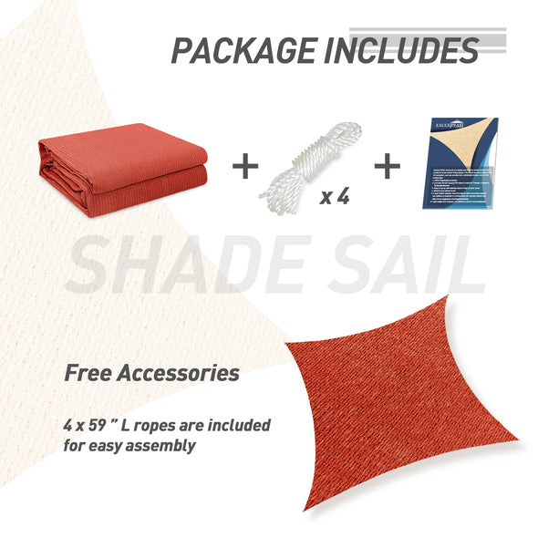 EAGLE PEAK Sun Shade Sail Rectangle Canopy 12x 16 UV Block Awning for Outdoor Patio Lawn Garden Backyard Deck