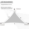 EAGLE PEAK Sun Shade Sail Right Triangle Canopy 12x 12x 17 UV Block Awning for Outdoor Patio Lawn Garden Backyard Deck