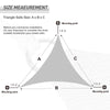 EAGLE PEAK Sun Shade Sail Triangle Canopy 16x16x16 UV Block Awning for Outdoor Patio Lawn Garden Backyard Deck