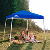 EAGLE PEAK E64 Easy Setup 10x10 Slant Leg Pop up Canopy (64 sqft of Shade)