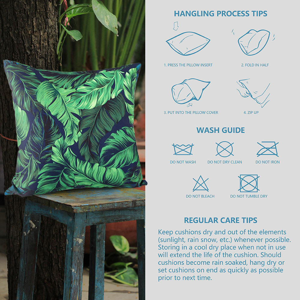 EAGLE PEAK Indoor/Outdoor Square Throw Pillow Covers 17 x 17 Inch (Set of 4) (COVER ONLY)