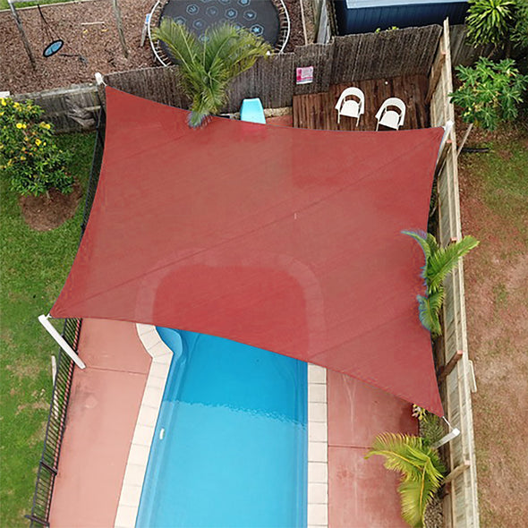 EAGLE PEAK Sun Shade Sail Rectangle Canopy 12x 16 UV Block Awning for Outdoor Patio Lawn Garden Backyard Deck