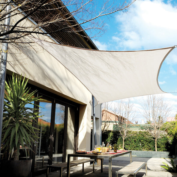 EAGLE PEAK Sun Shade Sail Rectangle Canopy 10x13 UV Block Awning for Outdoor Patio Lawn Garden Backyard Deck