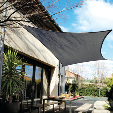 EAGLE PEAK Sun Shade Sail Rectangle Canopy 8x12 UV Block Awning for Outdoor Patio Lawn Garden Backyard Deck