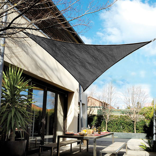 EAGLE PEAK Sun Shade Sail Right Triangle Canopy 12x 12x 17 UV Block Awning for Outdoor Patio Lawn Garden Backyard Deck