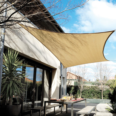 EAGLE PEAK Sun Shade Sail Rectangle Canopy 10x13 UV Block Awning for Outdoor Patio Lawn Garden Backyard Deck
