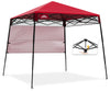 EAGLE PEAK Day Tripper 8x8 Slant Leg Lightweight Compact Portable Canopy w/ Backpack Easy Set-up (36 sqft of Shade)
